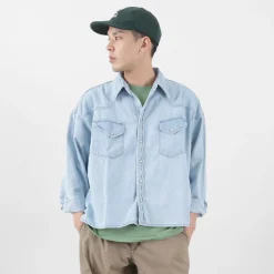 REMI RELIEF Shirts^/ SHORT DENIM WESTERN SHIRT