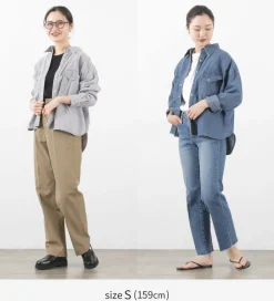 REMI RELIEF Shirts^/ SHORT DENIM WESTERN SHIRT
