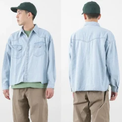 REMI RELIEF Shirts^/ SHORT DENIM WESTERN SHIRT