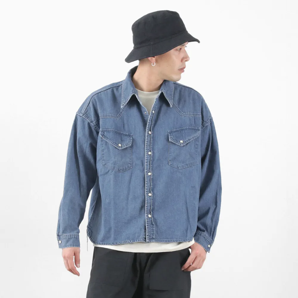 REMI RELIEF Shirts^/ SHORT DENIM WESTERN SHIRT