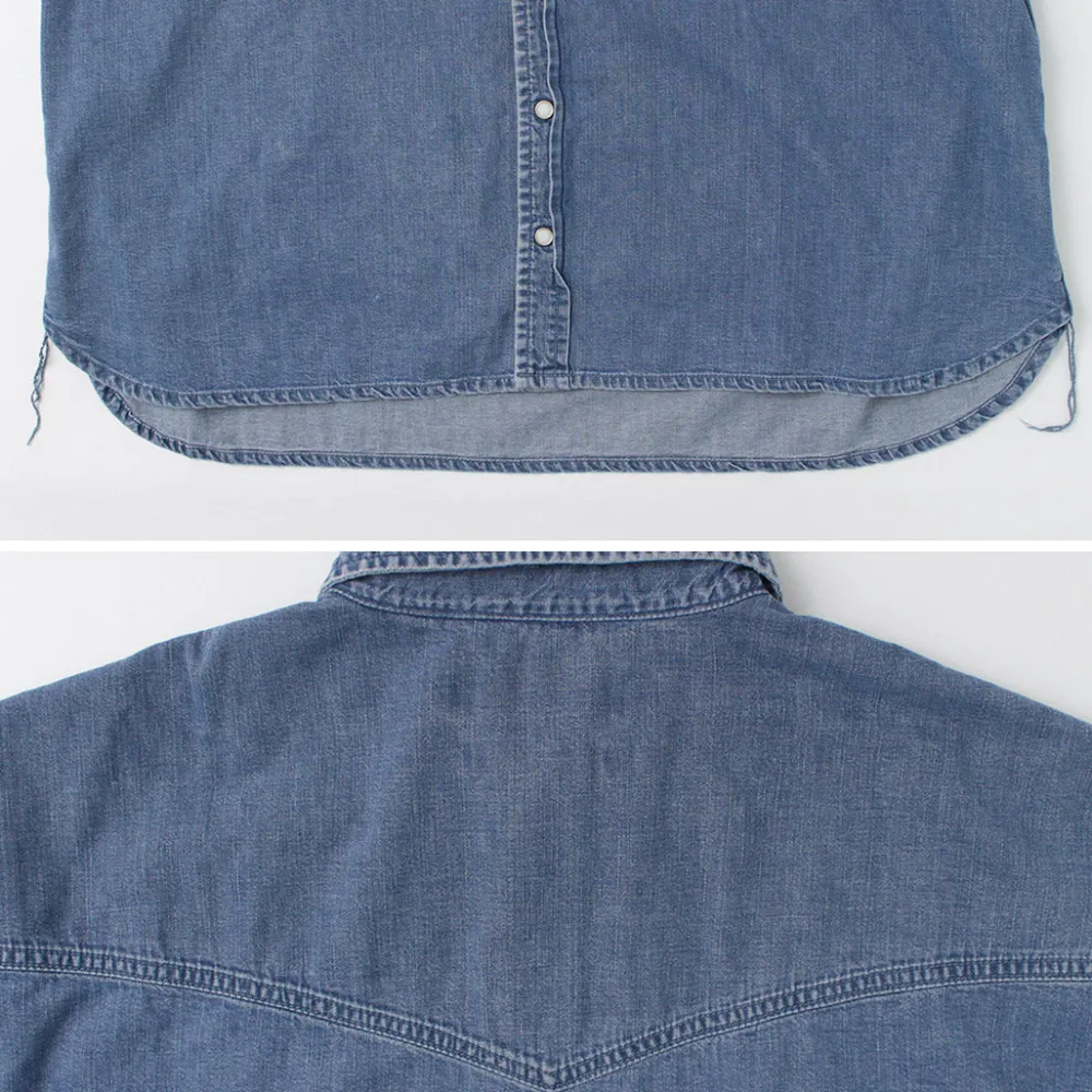 REMI RELIEF Shirts^/ SHORT DENIM WESTERN SHIRT