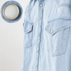 REMI RELIEF Shirts^/ SHORT DENIM WESTERN SHIRT