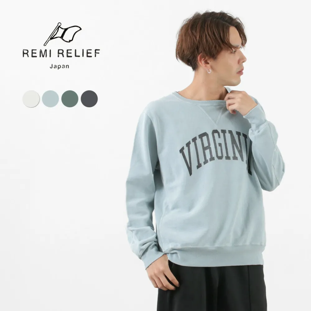 REMI RELIEF Sweatshirts^/ SP processed back pile crew (VIRGINIA) Sweatshirt