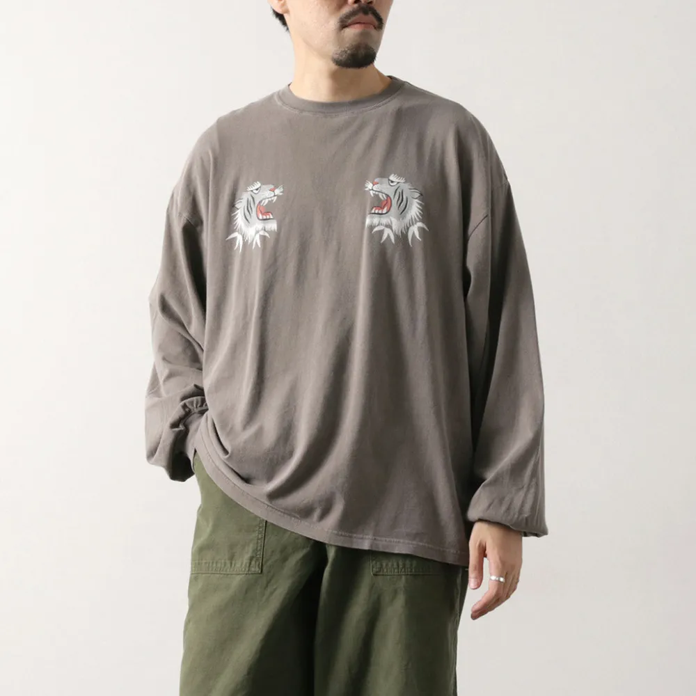 REMI RELIEF T-Shirts^/ Special Order HARD Special Processing 20 Jersey Long Sleeve T-Shirt (Tiger Pattern)