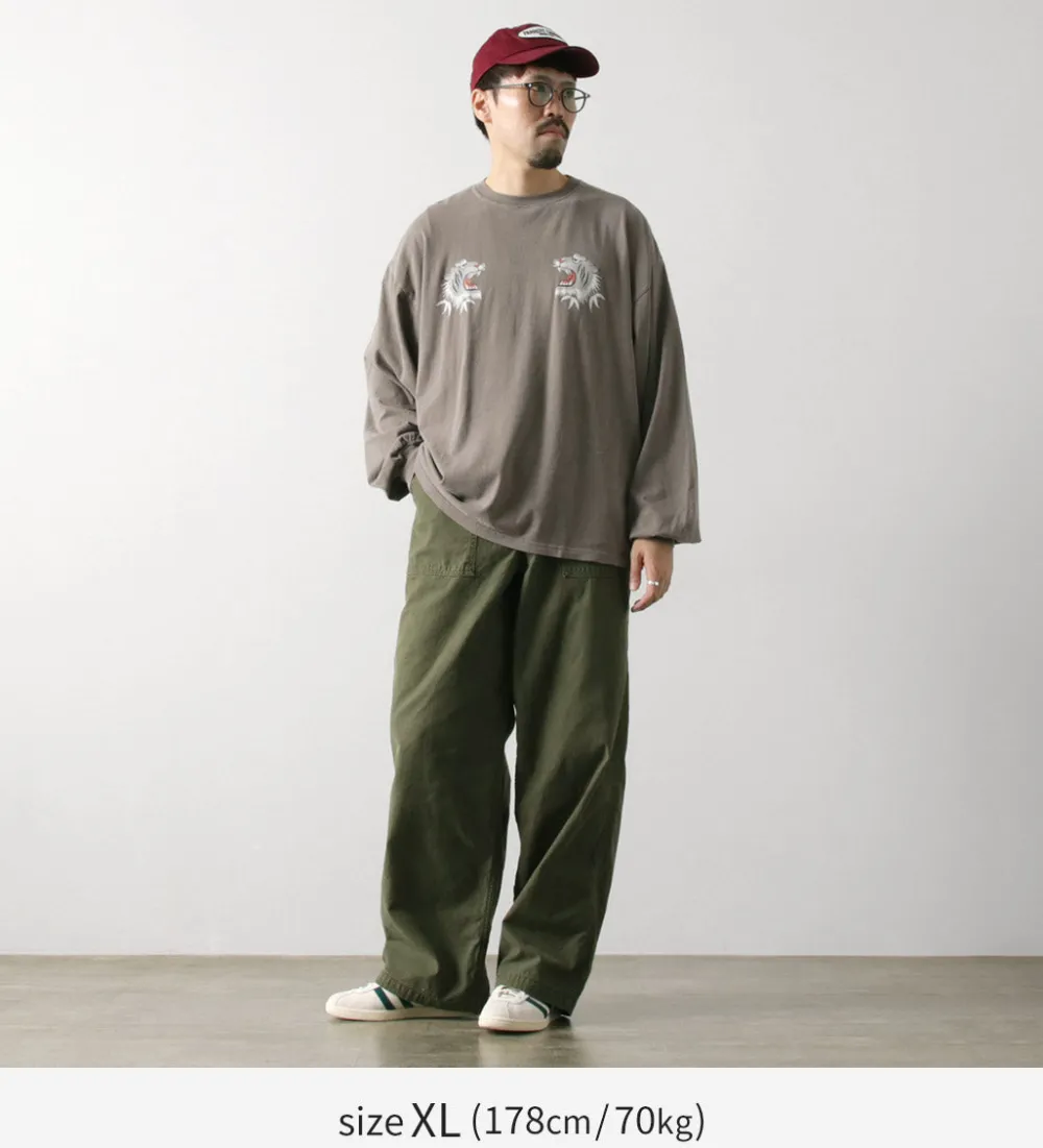 REMI RELIEF T-Shirts^/ Special Order HARD Special Processing 20 Jersey Long Sleeve T-Shirt (Tiger Pattern)