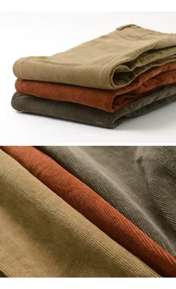 REMI RELIEF Trousers^/ Stretch Corduroy Easy Pants