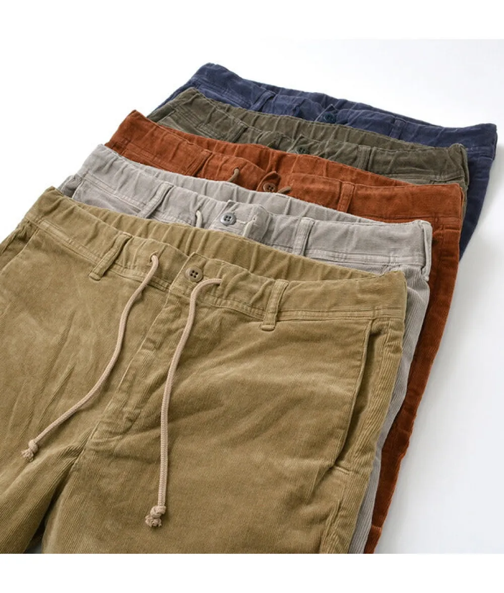 REMI RELIEF Trousers^/ Stretch Corduroy Easy Pants