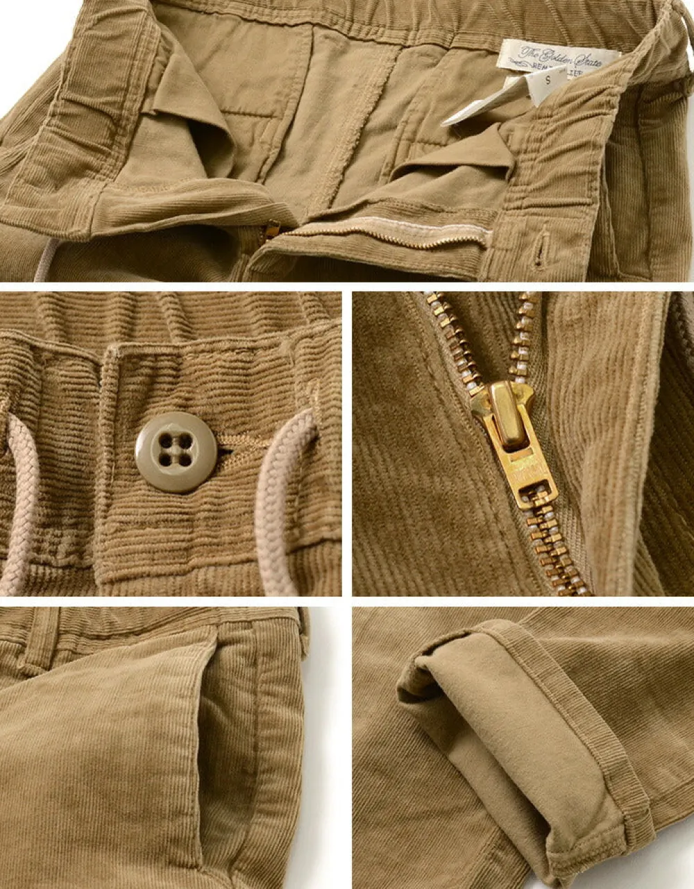 REMI RELIEF Trousers^/ Stretch Corduroy Easy Pants