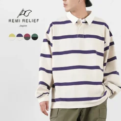REMI RELIEF T-Shirts^/ Stripe Rugger Shirt