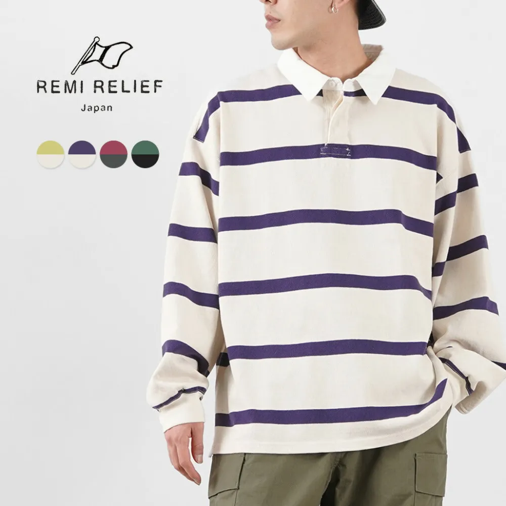 REMI RELIEF T-Shirts^/ Stripe Rugger Shirt