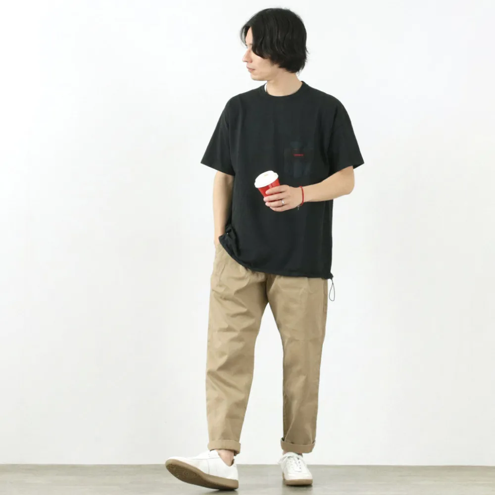 REMI RELIEF T-Shirts^x BRIEFING / Collaboration jersey pocket T-shirt