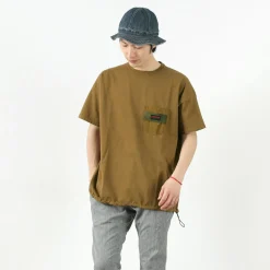 REMI RELIEF T-Shirts^x BRIEFING / Collaboration jersey pocket T-shirt