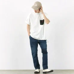 REMI RELIEF T-Shirts^x BRIEFING / Collaboration jersey pocket T-shirt