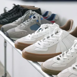 REPRODUCTION OF FOUND Sneakers^/ German military trainers Shrink leather Sneaker