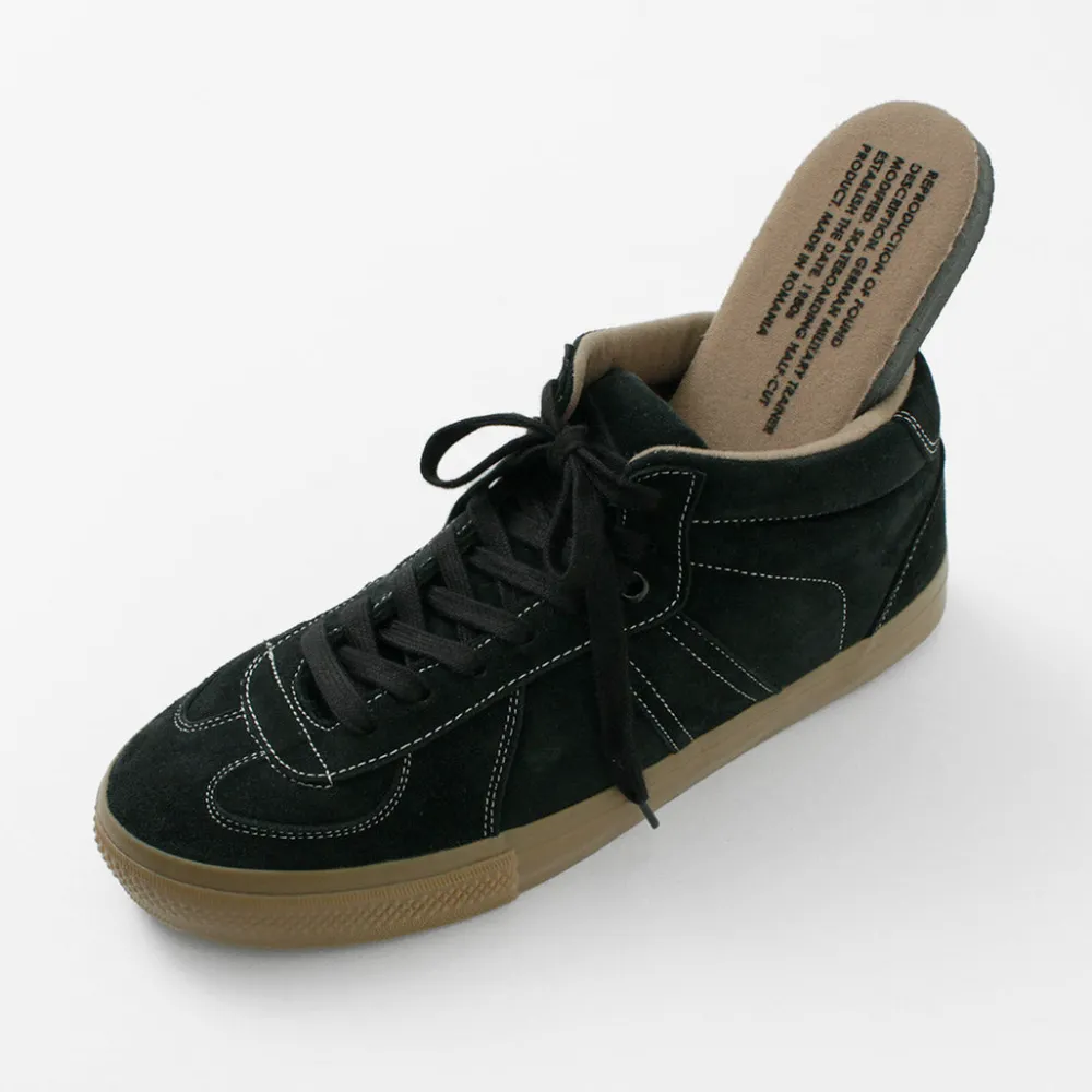 REPRODUCTION OF FOUND Sneakers^/ German military trainers half cut shrink leather Sneaker