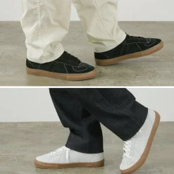 REPRODUCTION OF FOUND Sneakers^/ German military trainers half cut shrink leather Sneaker