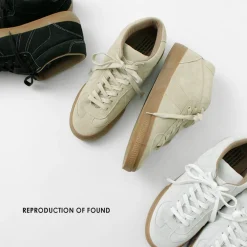 REPRODUCTION OF FOUND Sneakers^/ German military trainers half cut shrink leather Sneaker