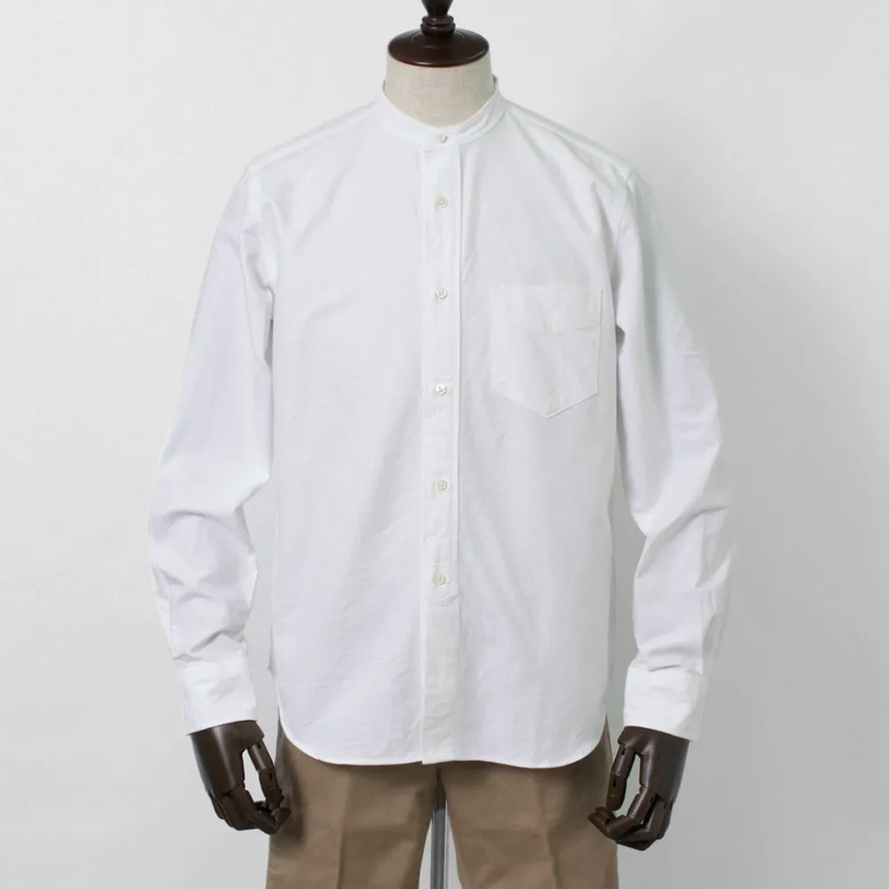 ROCOCO Shirts^/ American Ox Band Collar Shirt