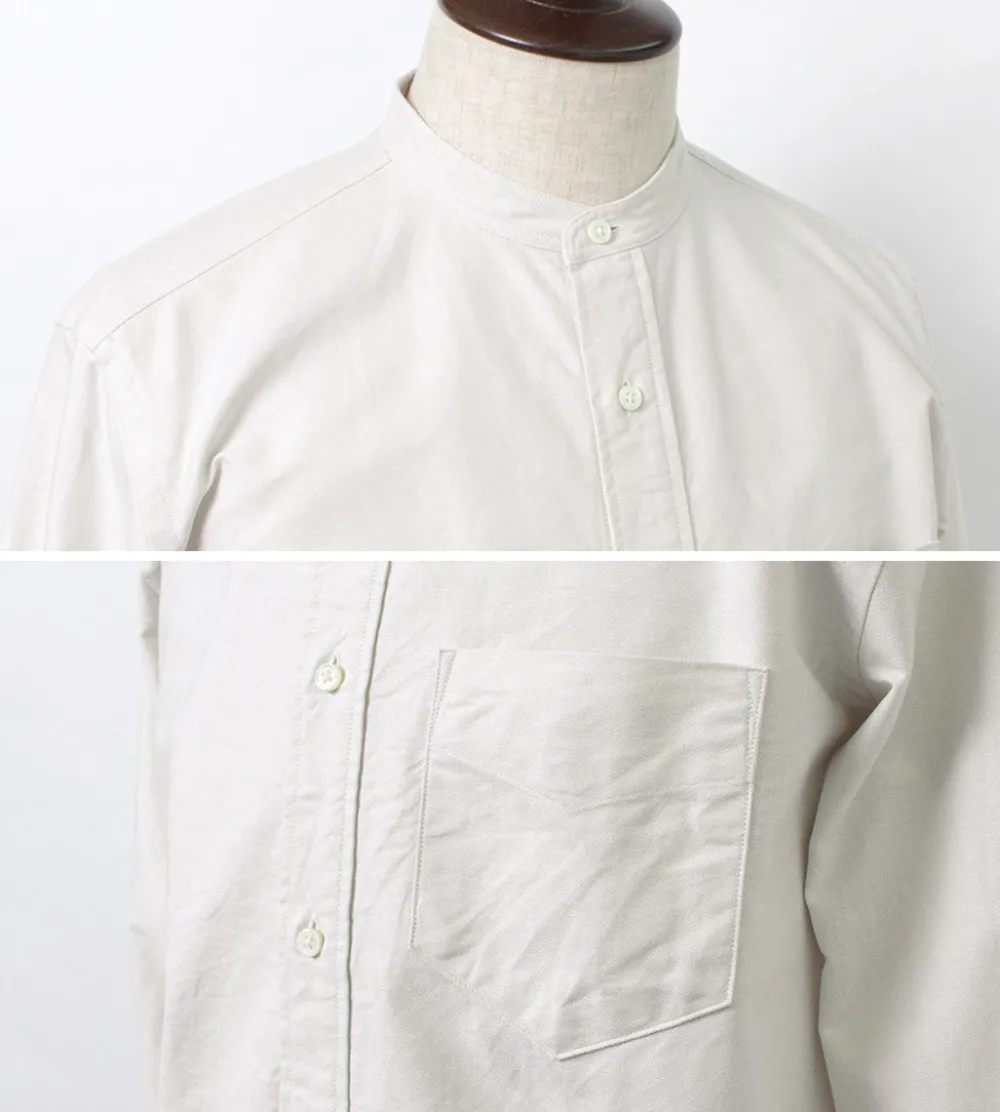 ROCOCO Shirts^/ American Ox Band Collar Shirt