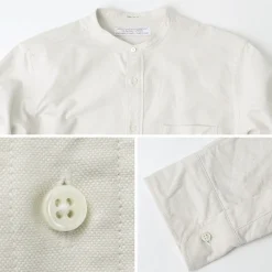 ROCOCO Shirts^/ American Ox Band Collar Shirt