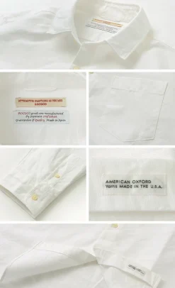 ROCOCO Shirts^/ American Ox Wide Shirt Regular Collar