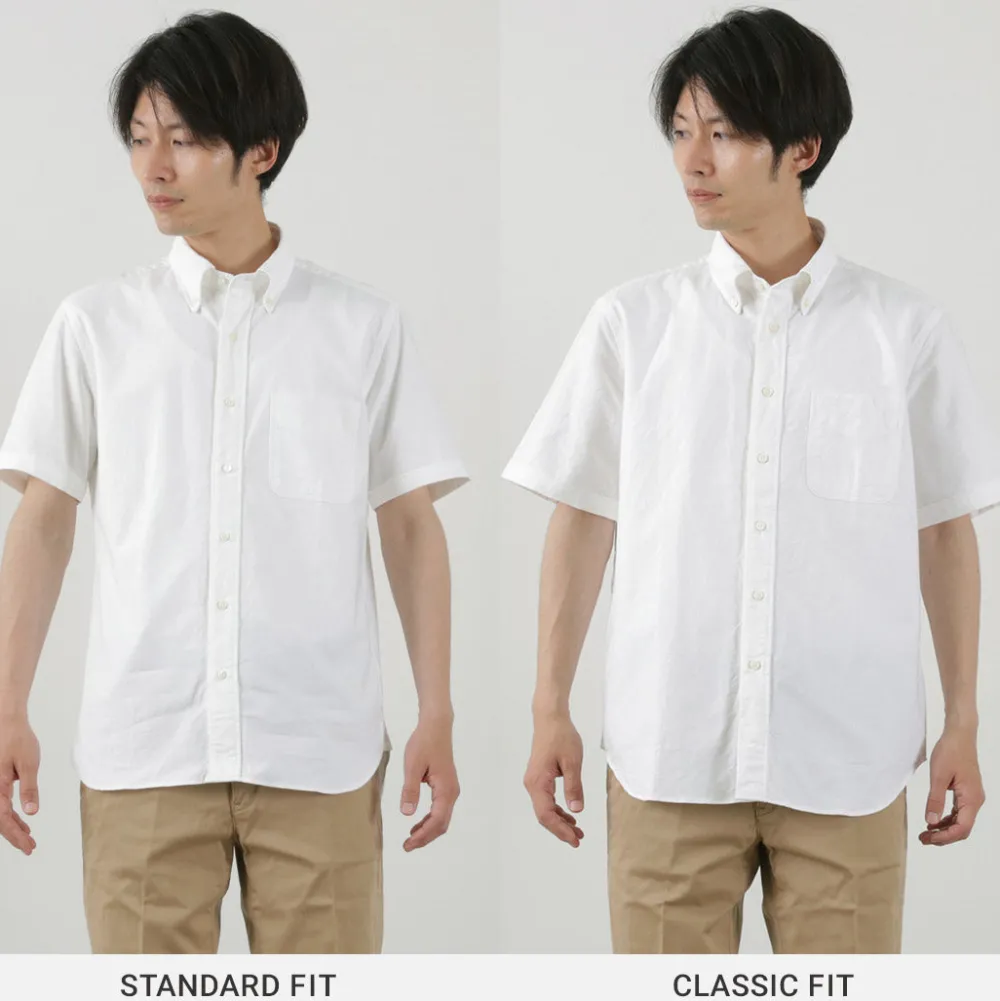 ROCOCO Shirts^/ American Oxford S/S Classic Button Down Shirt