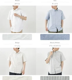 ROCOCO Shirts^/ American Oxford S/S Classic Button Down Shirt