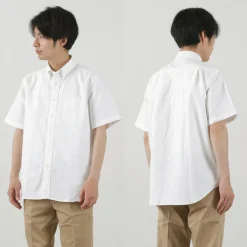 ROCOCO Shirts^/ American Oxford S/S Classic Button Down Shirt