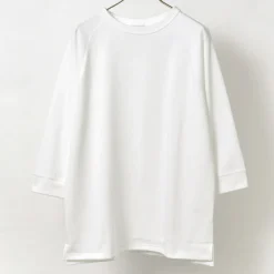 ROCOCO T-Shirts^/ Hemmed Jersey Cotton Crew Neck Cut & Sew