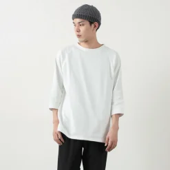 ROCOCO T-Shirts^/ Hemmed Jersey Cotton Crew Neck Cut & Sew