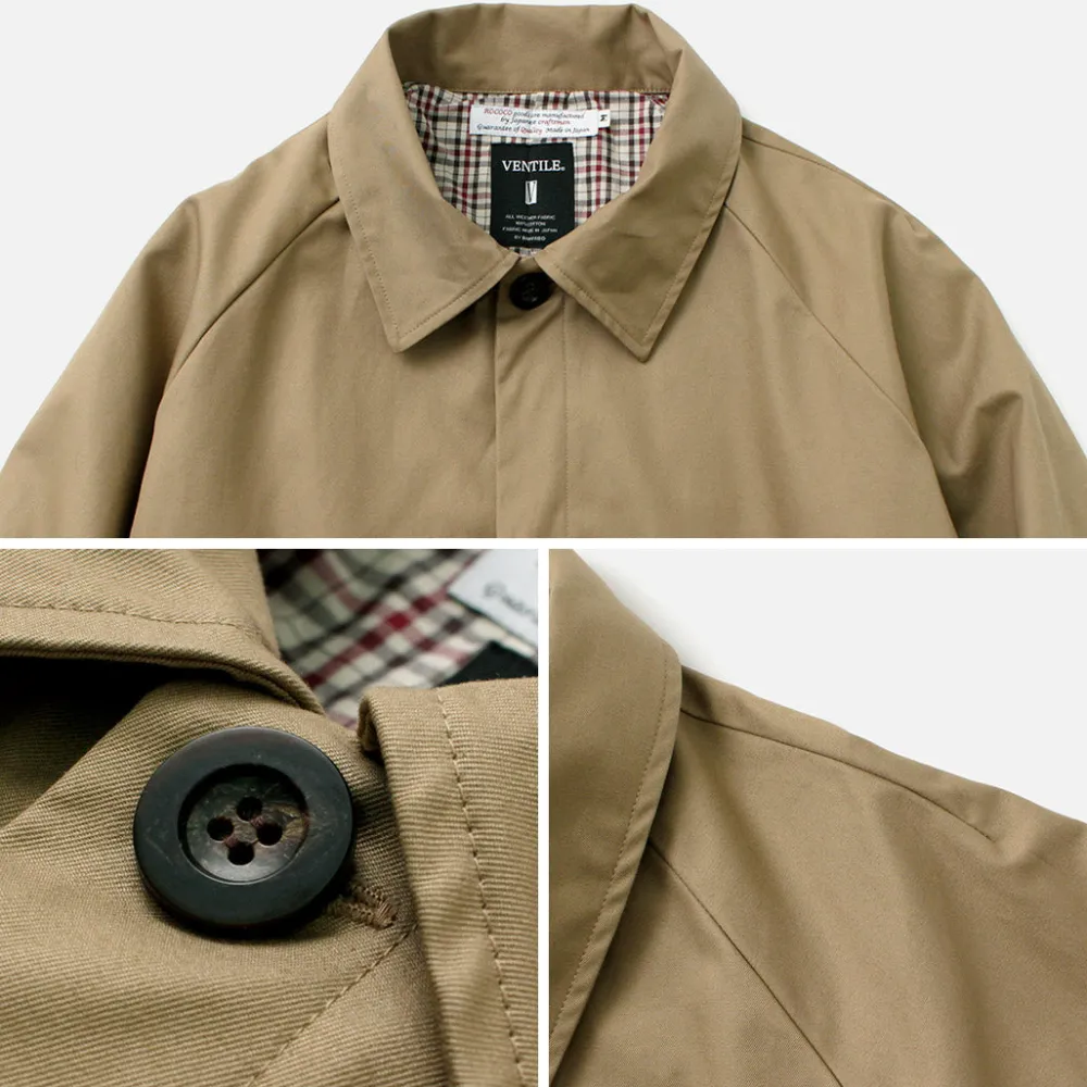 ROCOCO Coats^/ High Density fabric Balmacaan Coat