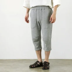 ROCOCO Shorts^/ Loopwheel knit sweatshirt cropped trousers
