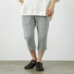ROCOCO Shorts^/ Loopwheel knit sweatshirt cropped trousers