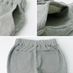 ROCOCO Shorts^/ Loopwheel knit sweatshirt cropped trousers