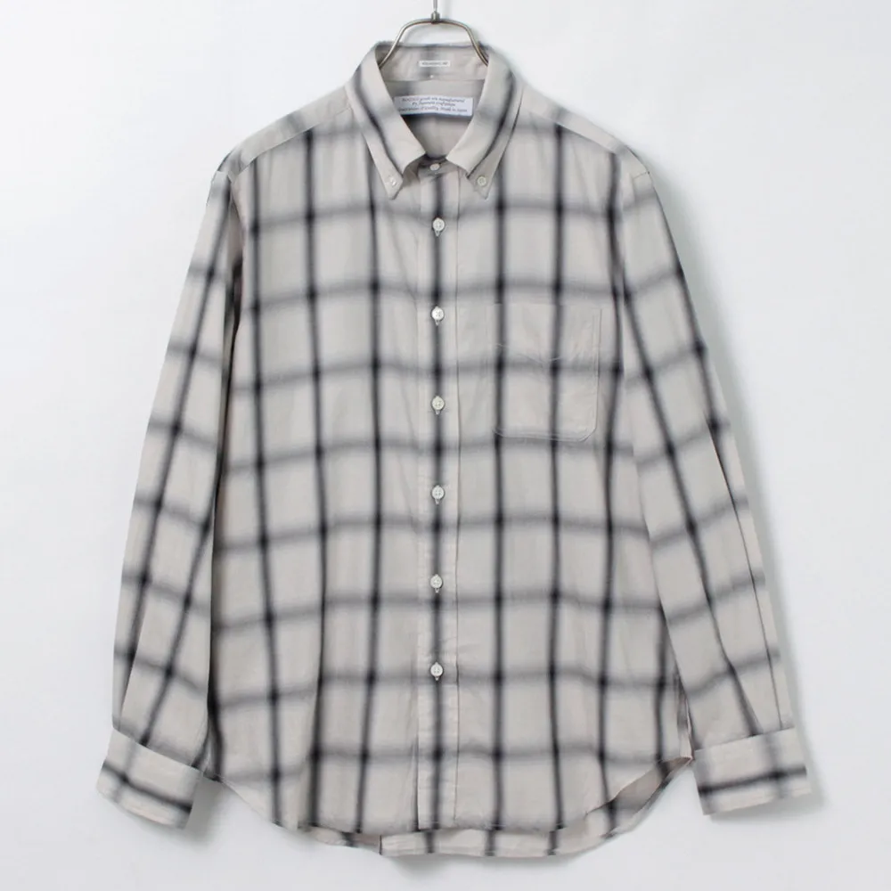 ROCOCO Shirts^/ Ombre Check Button Down Shirt Classic Fit
