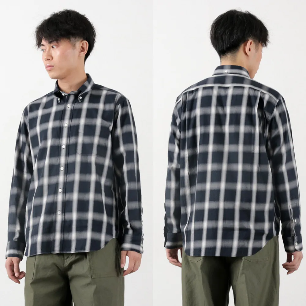 ROCOCO Shirts^/ Ombre Check Button Down Shirt Classic Fit