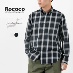 ROCOCO Shirts^/ Ombre Check Button Down Shirt Classic Fit