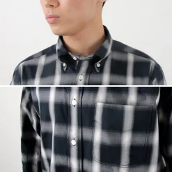 ROCOCO Shirts^/ Ombre Check Button Down Shirt Classic Fit