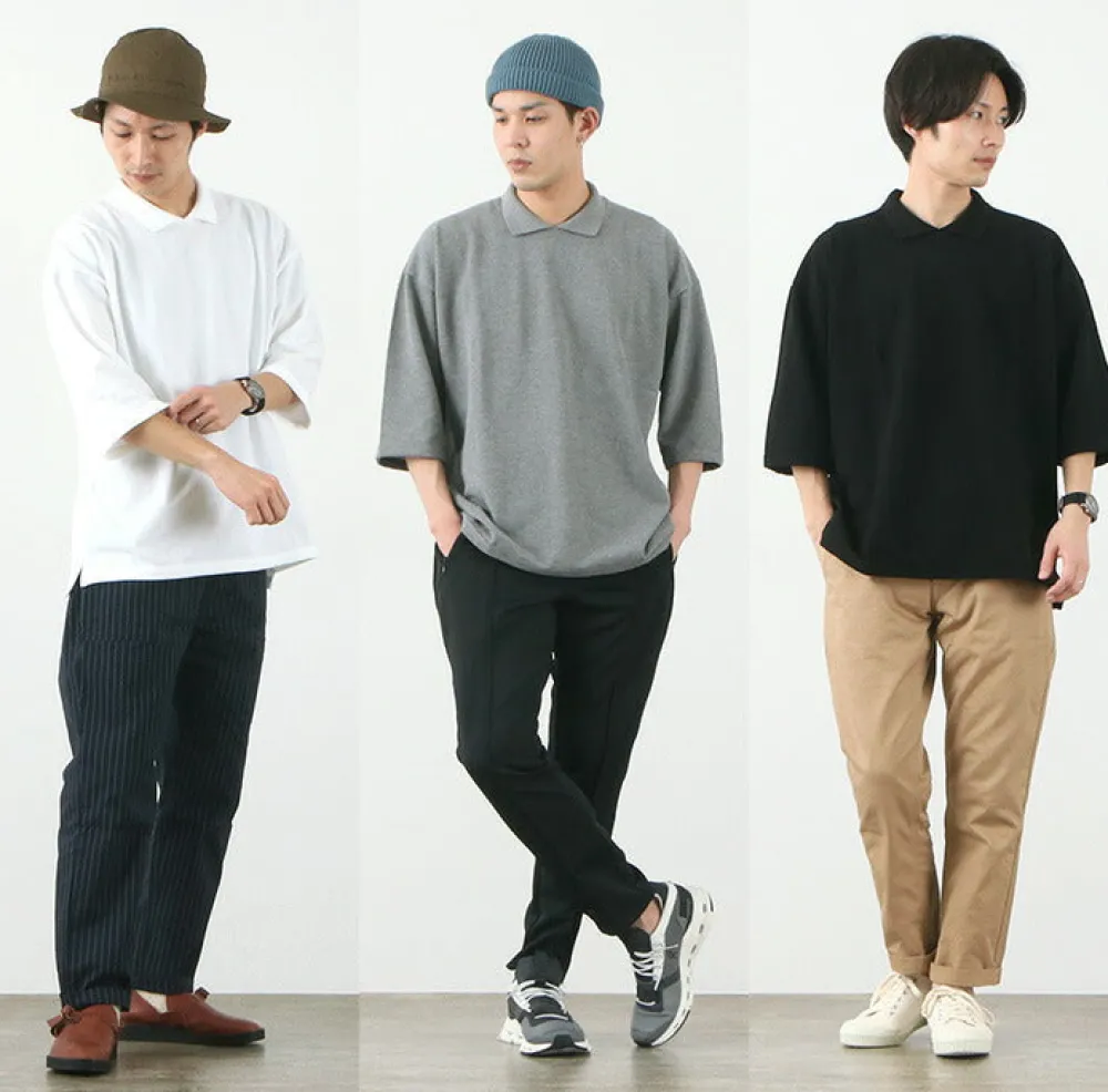 ROCOCO T-Shirts^/ Pique polo collar T-shirt