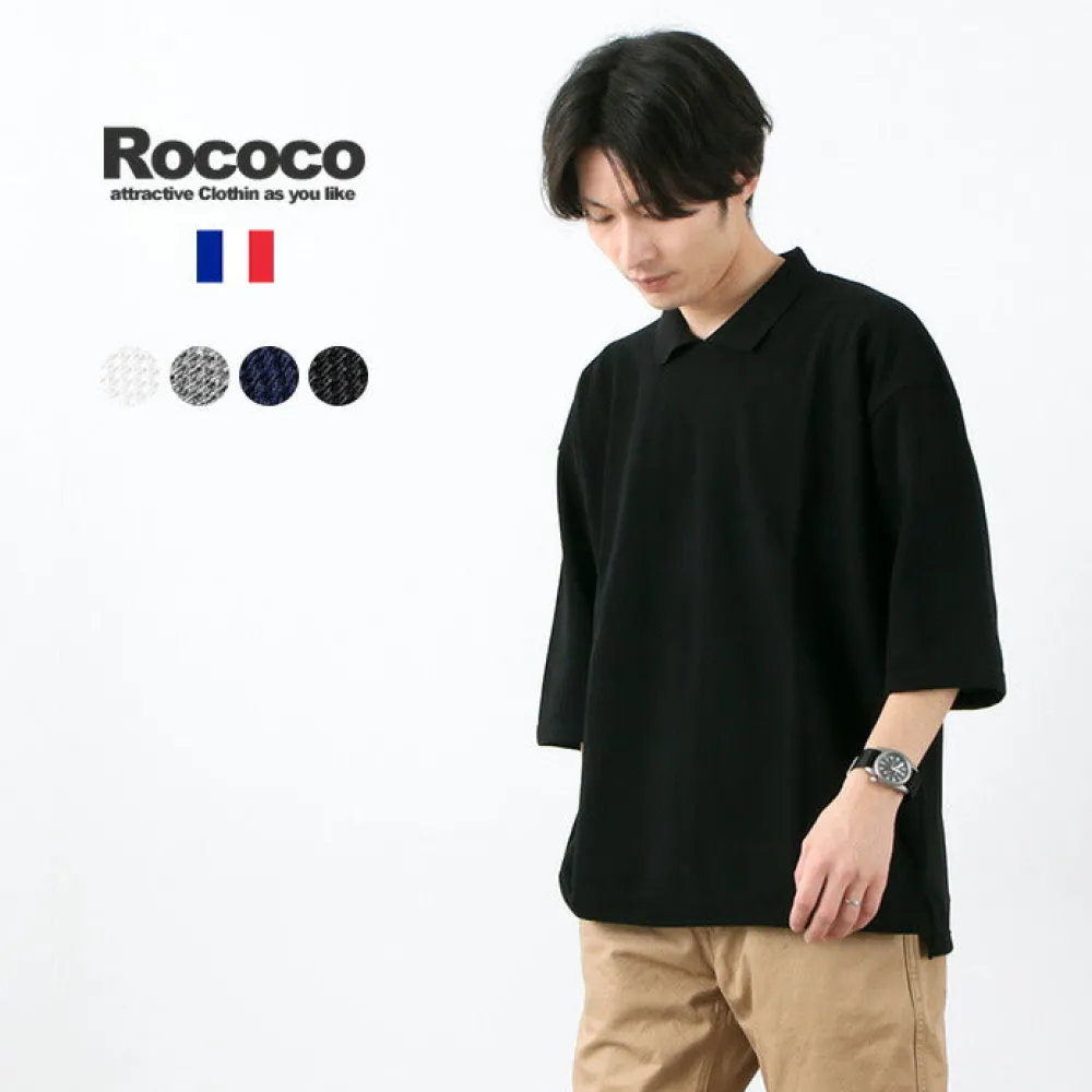 ROCOCO T-Shirts^/ Pique polo collar T-shirt