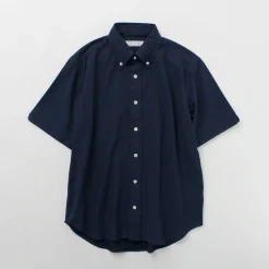 ROCOCO Shirts^/ Pique Short Sleeve Button Down Shirt
