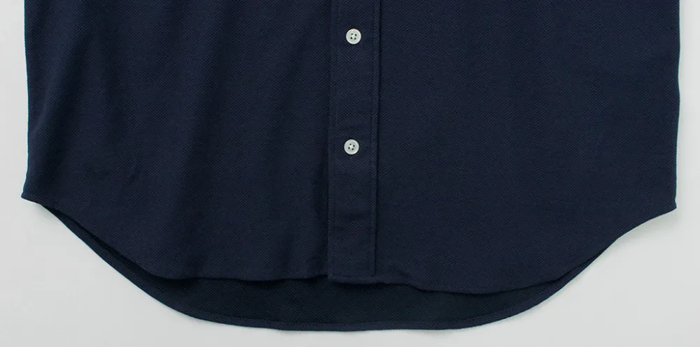 ROCOCO Shirts^/ Pique Short Sleeve Button Down Shirt