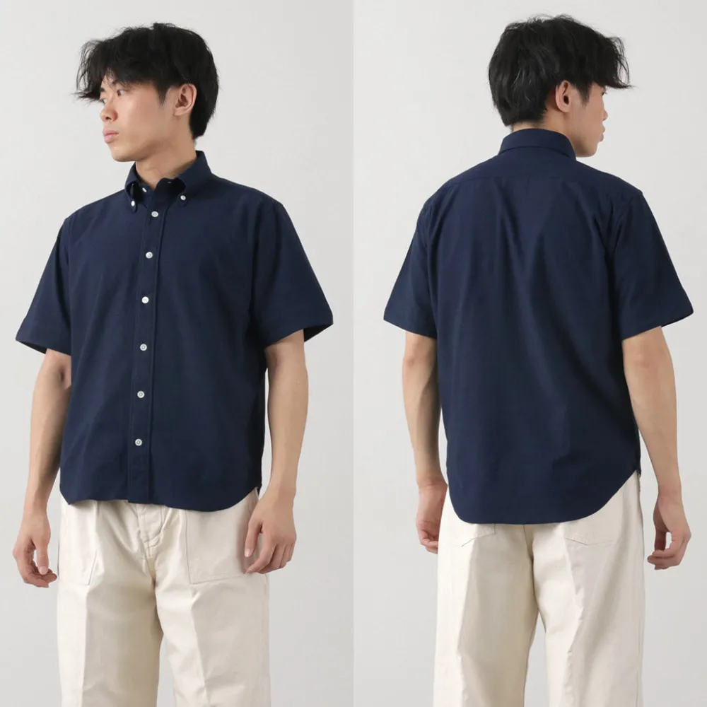 ROCOCO Shirts^/ Pique Short Sleeve Button Down Shirt