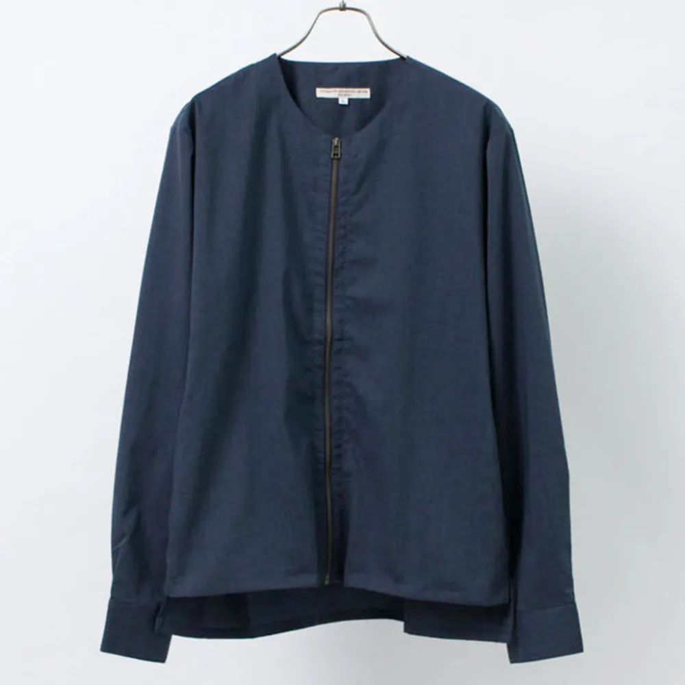 ROCOCO Cardigans^/ Polylammy Coolmax stretch collarless shirt cardigan