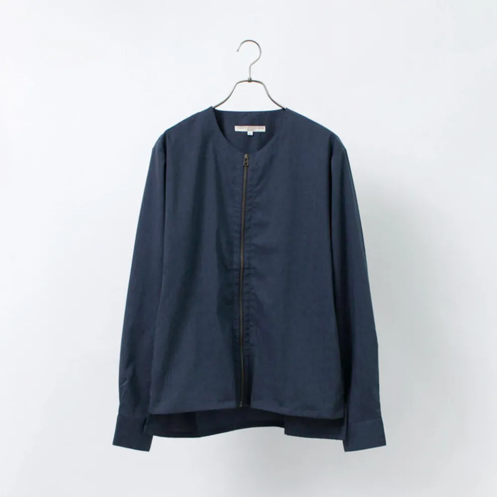 ROCOCO Cardigans^/ Polylammy Coolmax stretch collarless shirt cardigan