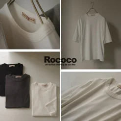 ROCOCO T-Shirts^/ Premium Fraise Half Sleeve T-Shirt