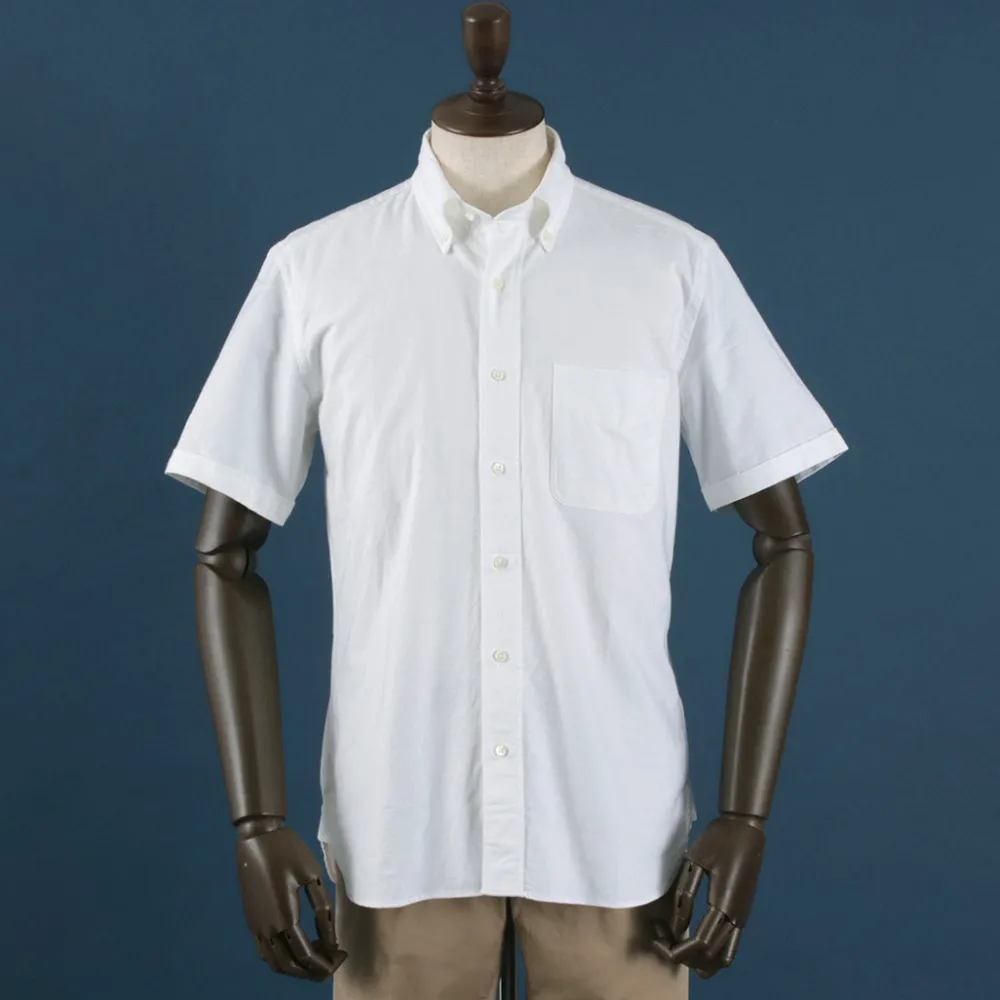 ROCOCO Shirts^/ Premium Oxford Short Sleeve Button Down Shirt