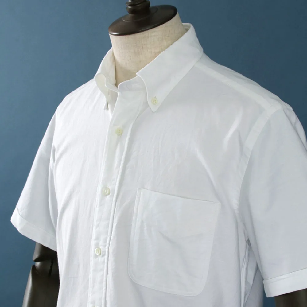 ROCOCO Shirts^/ Premium Oxford Short Sleeve Button Down Shirt