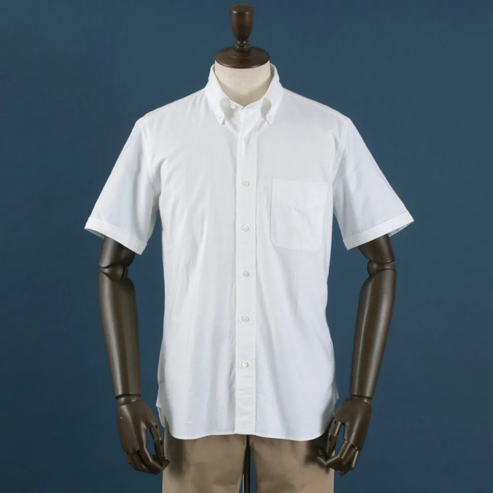 ROCOCO Shirts^/ Premium Oxford Short Sleeve Button Down Shirt