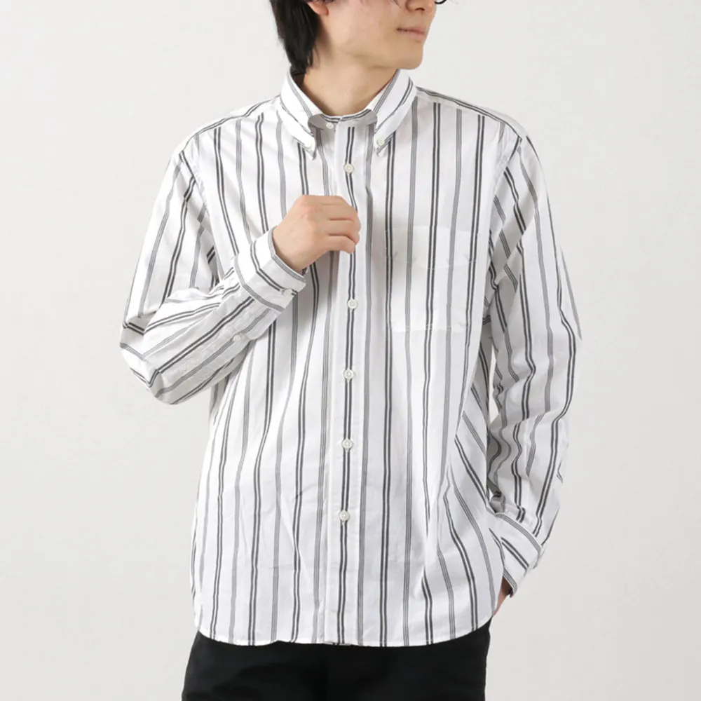 ROCOCO Shirts^/ Random Stripe Button Down Shirt Classic Fit
